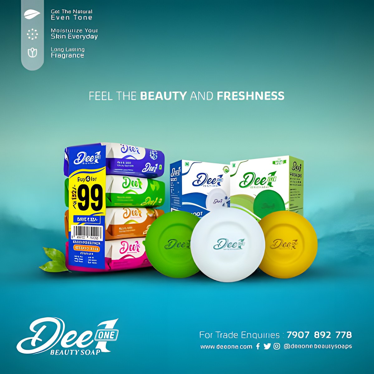 Dee One soaps — feel the beauty and freshness